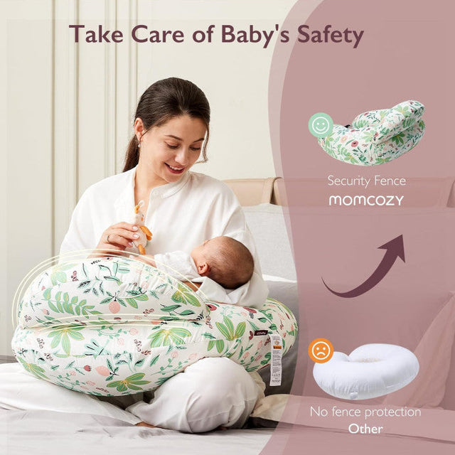 Doomoo Buddy barošanas un grūtniecības spilvens Tetra Jersey Green