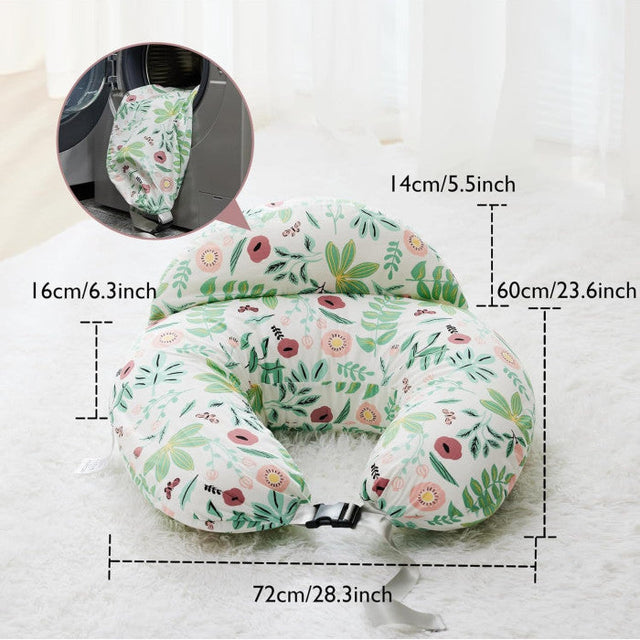 Doomoo Buddy barošanas un grūtniecības spilvens Tetra Jersey Green