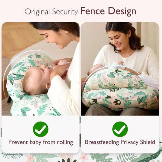 Doomoo Buddy barošanas un grūtniecības spilvens Tetra Jersey Green