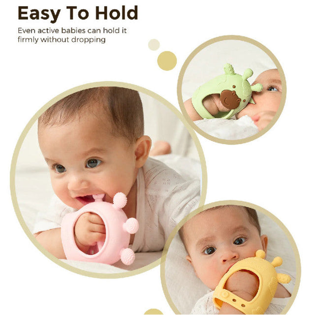 Mushie silikona košļājamā bumbiņa Shifting Sand