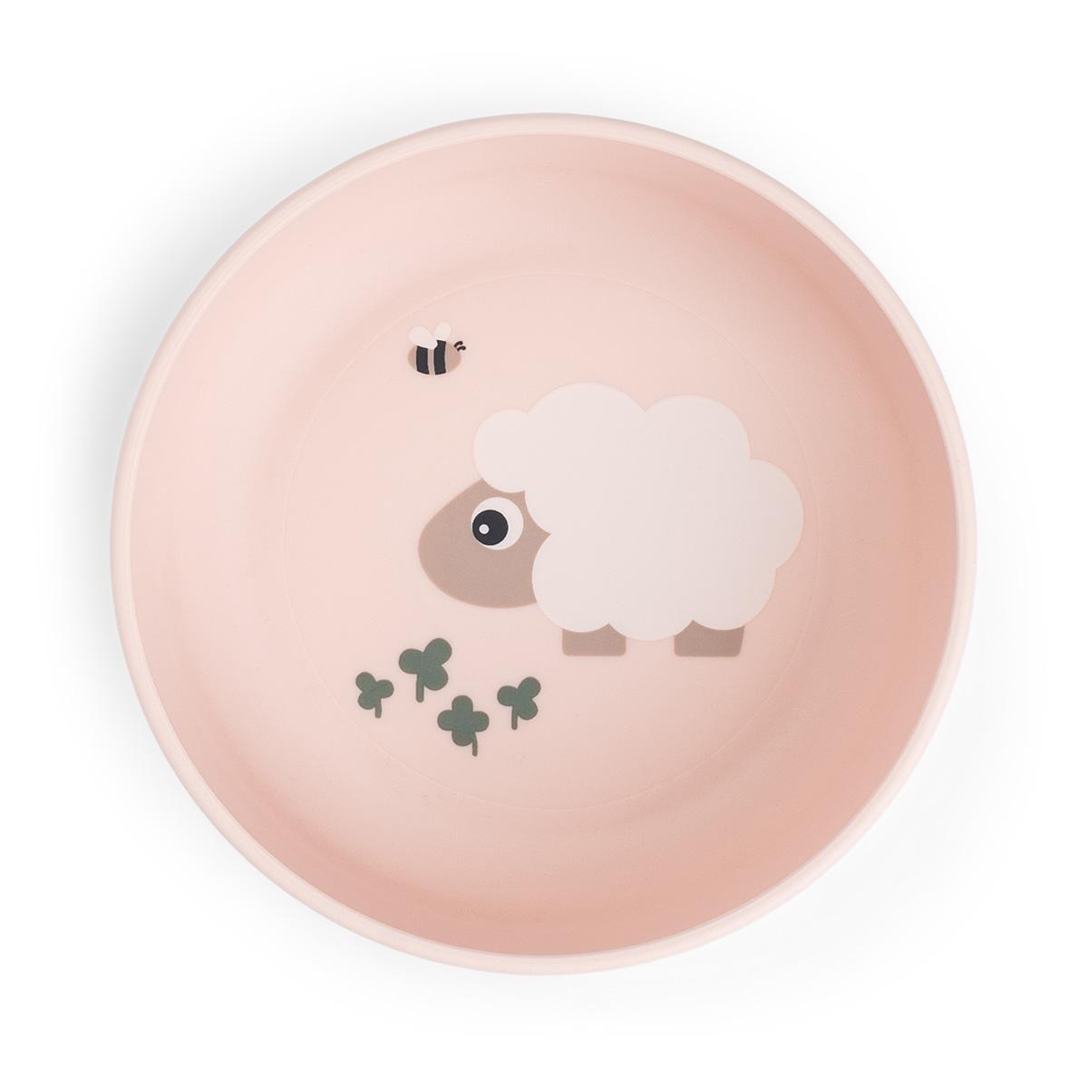 Deer neslīdošā bļoda Foodie Happy dots pulveris