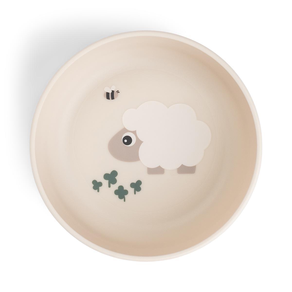 Deer neslīdošā bļoda Foodie Happy dots pulveris