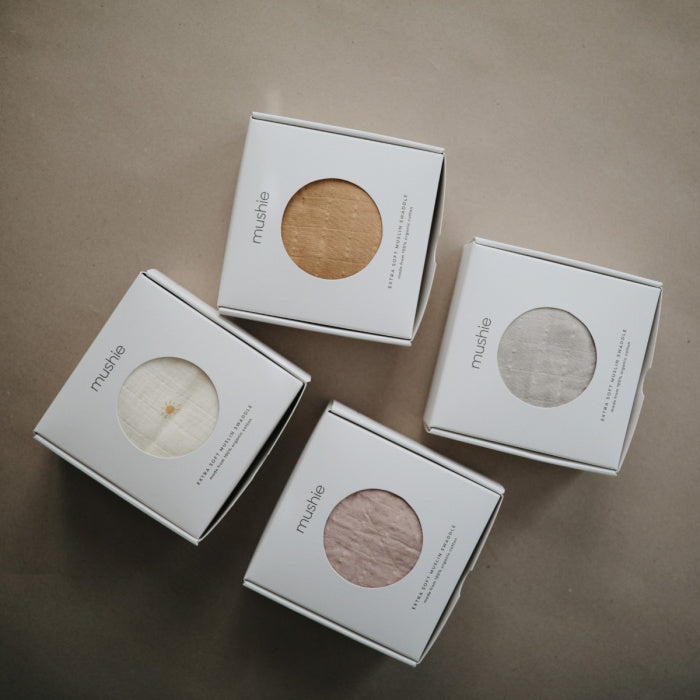 Mushie Organic Cotton Muslīns Autiņš Tawny Birch