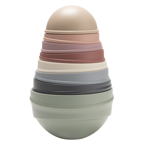 BIBS izglītojošs rotaļlietu šūpošanās tornis Pastel Rainbow