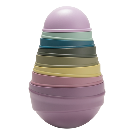 BIBS izglītojošs rotaļlietu šūpošanās tornis Bright Rainbow