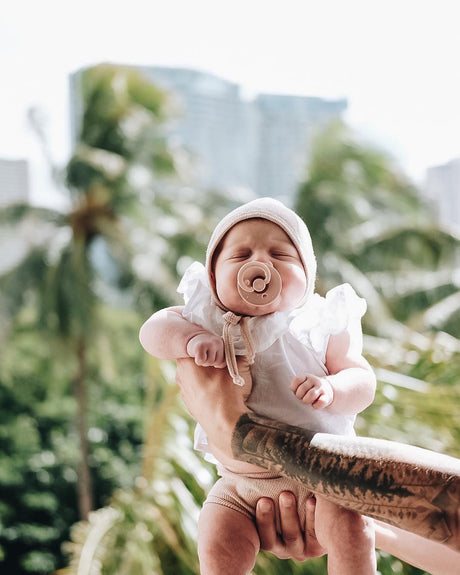 BIBS knupīša komplekts 1. izmērs (0 - 6 mēneši) Anatomical Ivory / Blush