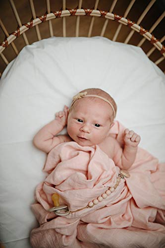 Mushie Muslin autiņbiksītes organiskā kokvilnas sārtumā