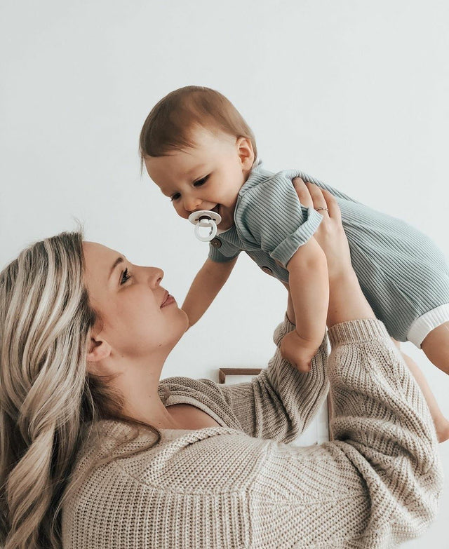 BIBS čiulptukų rinkinys 2 dydis (6 - 18 mėn.) Iron / Baby Blue (4765479370834)