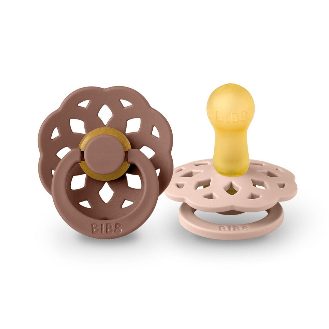 BIBS knupīša komplekts 1. izmērs (0 - 6 mēneši) Boheme Woodchuck/Blush