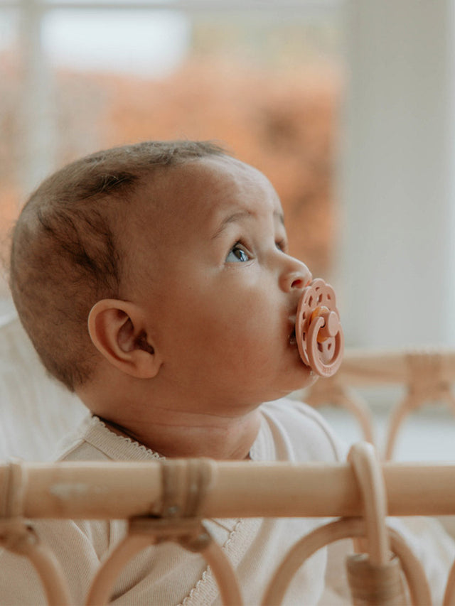 BIBS knupīša komplekts 1. izmērs (0 - 6 mēneši) Boheme Pale Butter/Dusty Pink