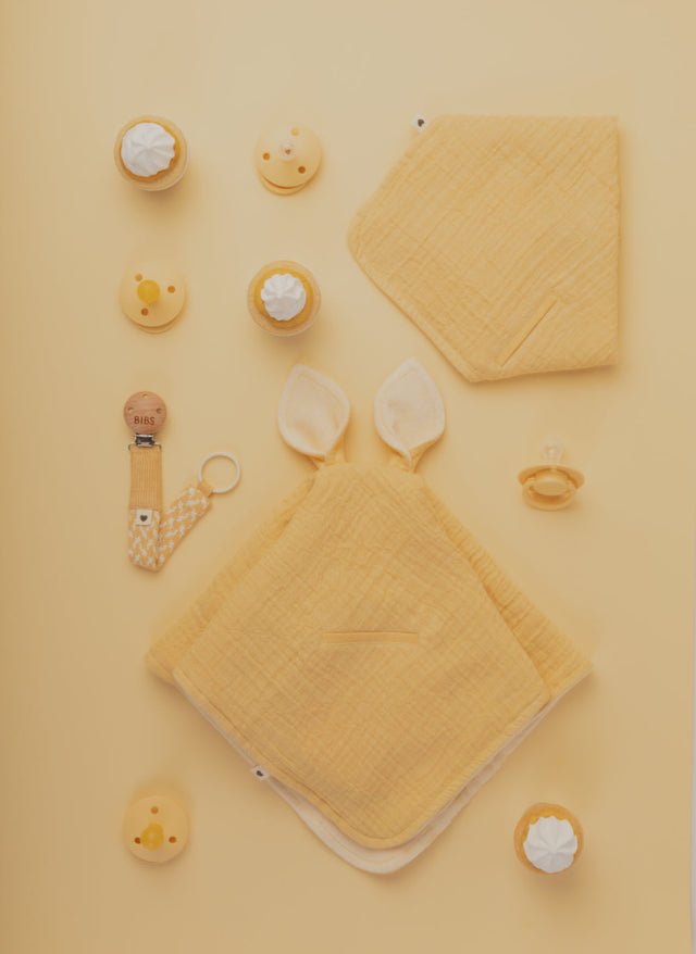 BIBS knupīšu komplekts 1 izmērs (0 - 6 mēneši) Pale Butter/Dusty Pink