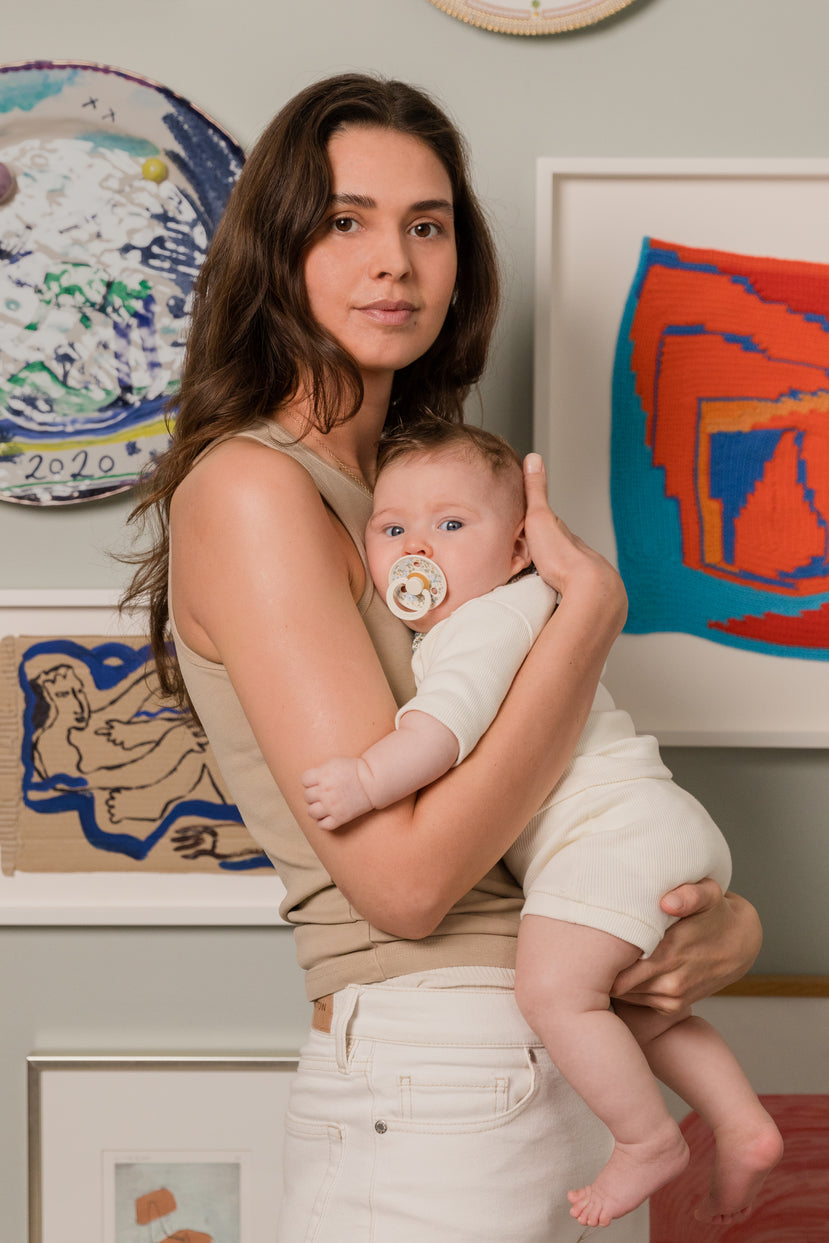 BIBS knupīša komplekts 1. izmērs (0 - 6 mēneši) Liberty Eloise Sage Mix