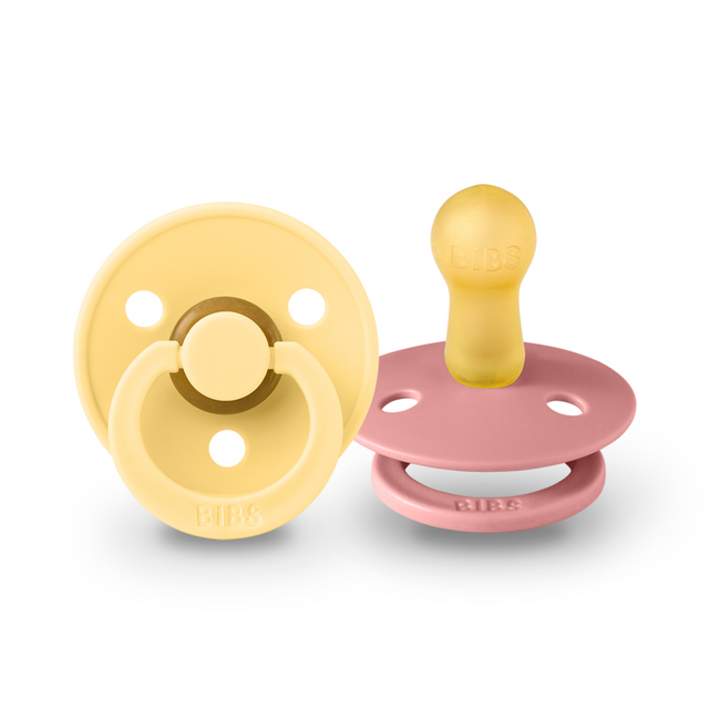 BIBS knupīšu komplekts 1 izmērs (0 - 6 mēneši) Pale Butter/Dusty Pink