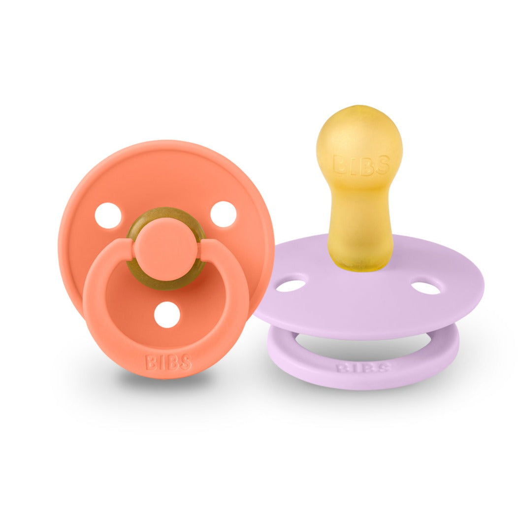 BIBS knupīša komplekts 1. izmērs (0 - 6 mēneši) Papaya / Violet Sky