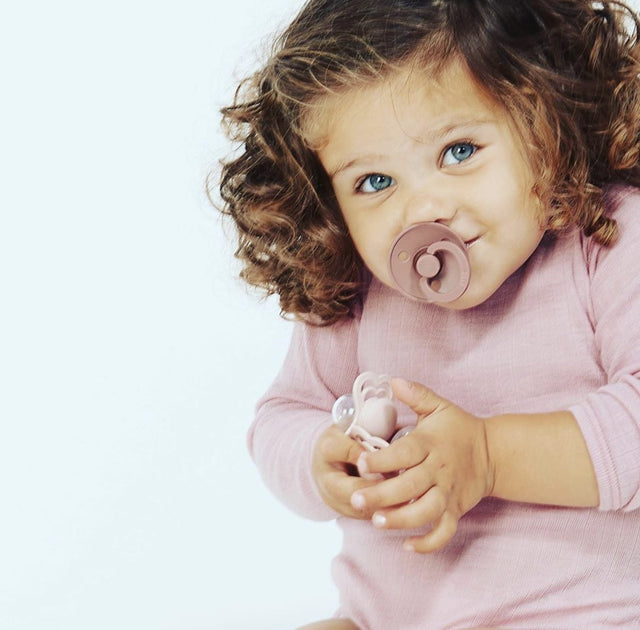 BIBS knupīšu komplekts 2. izmērs (6 - 18 mēneši) Woodchuck / Blush