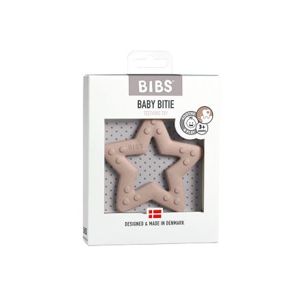 BIBS košļājamā rozā zvaigzne (Baby Bitie Star Blush)