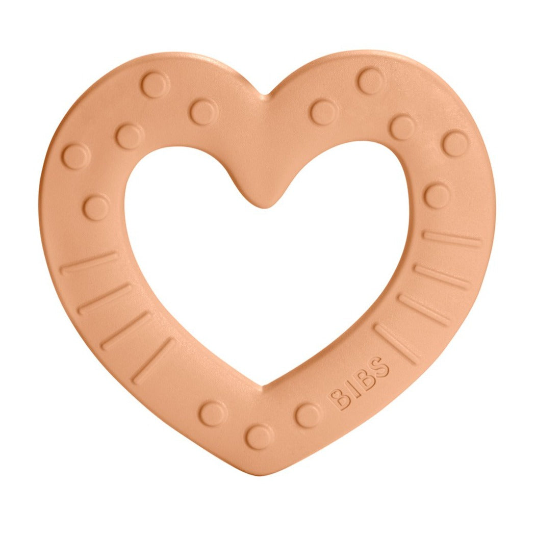 BIBS košļājamā persika sirds (Bitie Heart Peach)