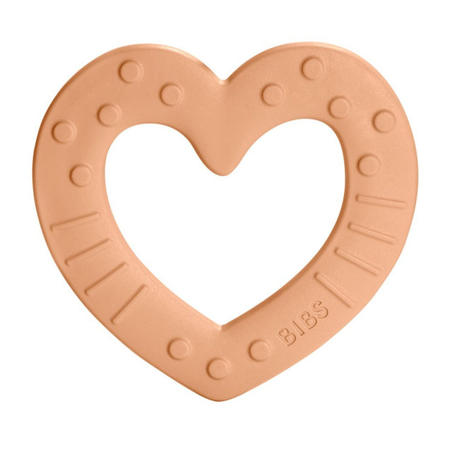 BIBS košļājamā persika sirds (Bitie Heart Peach)