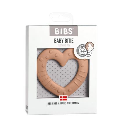 BIBS košļājamā persika sirds (Bitie Heart Peach)