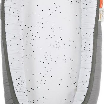 Done by Deer kūdikio lizdelis (naujagimio gultukas) "Svajingieji taškučiai" / "Dreamy Dots" (pilkas) (2169762545737)