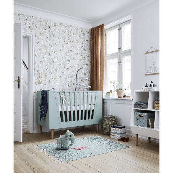 Deer muzikālais karuselis ar spoguli "Sleepy" (zils)