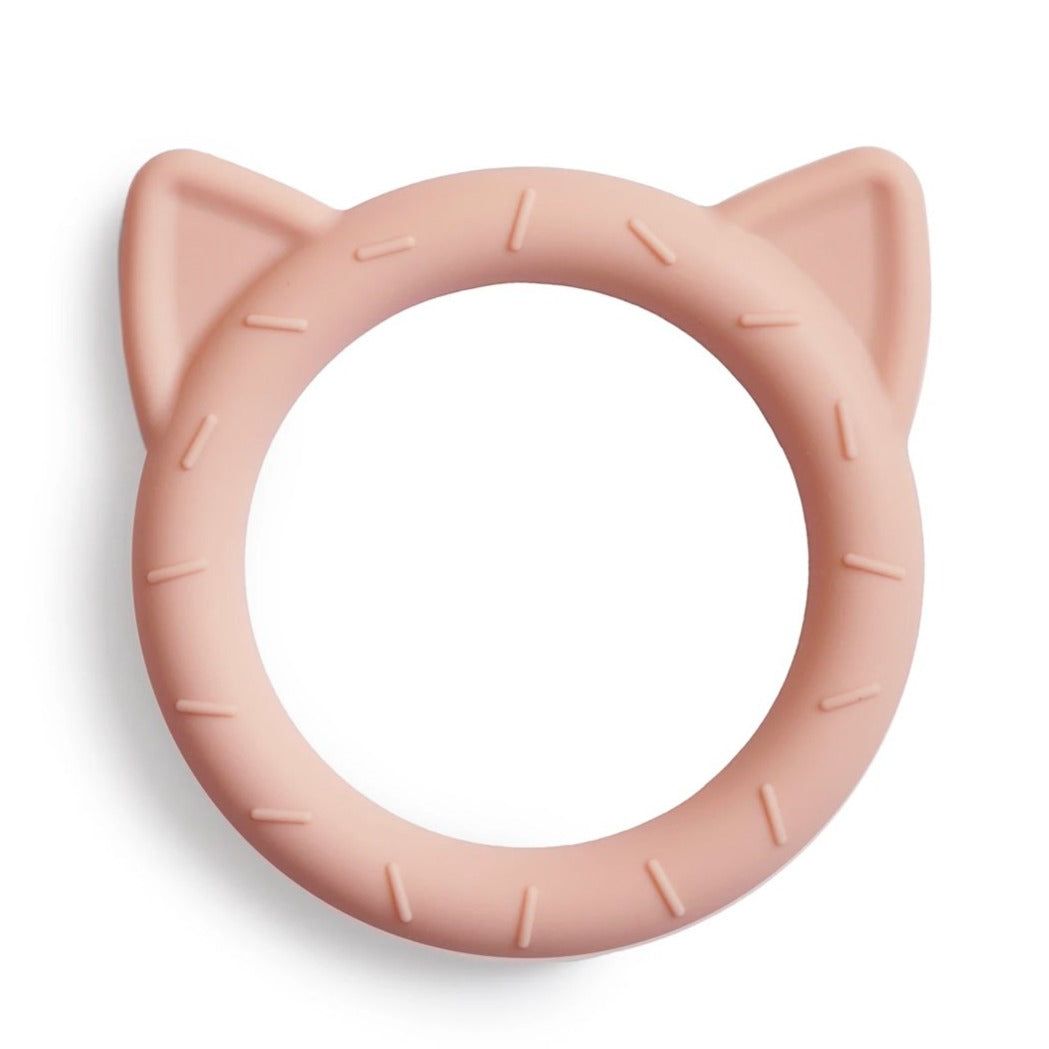 Mushie košļājamās gumijas rozā kaķis (Cat-Blush)