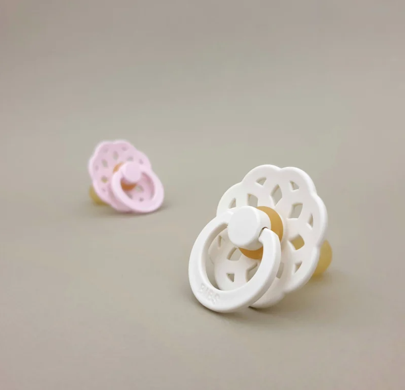 BIBS knupīšu komplekts 1. izmērs (0 - 6 mēneši) Boheme Ivory/Blossom