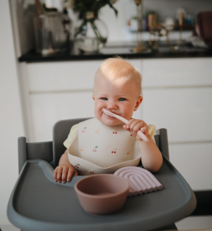 Mushie Kids Ēšanas piederumu komplekts Ivory