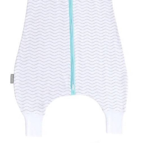 Natulino LITTLE WALKERS divslāņu bērnu guļammaiss White Grey Waves & Mint