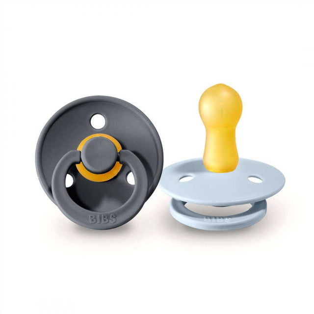 BIBS čiulptukų rinkinys 1 dydis (0 - 6 mėn.) Iron / Baby Blue (4852200669266)