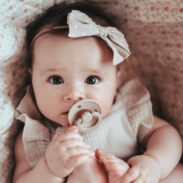 BIBS knupīšu komplekts 1 izmērs (0 - 6 mēneši) Pale Butter/Dusty Pink