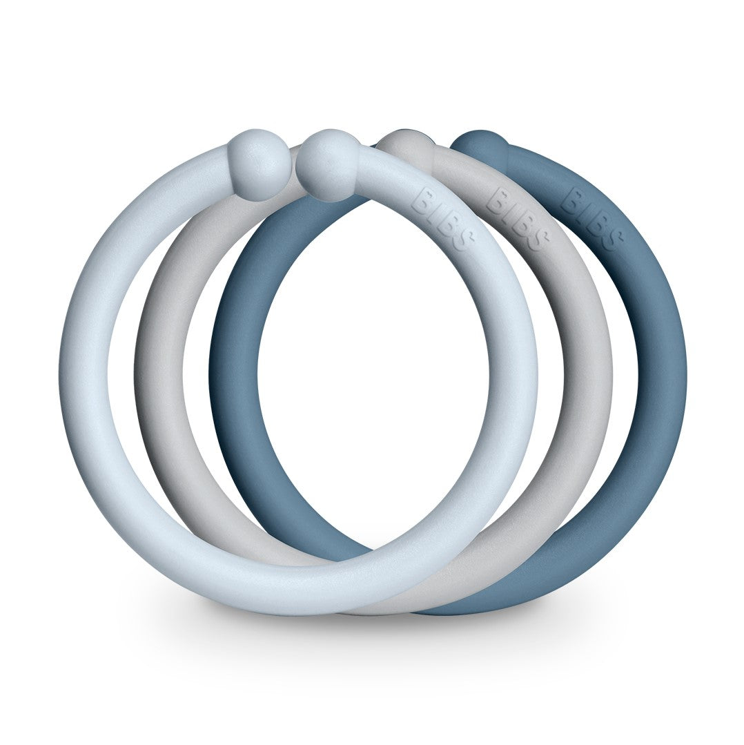 BIBS gredzeni (Loops Baby Blue / Cloud / Petrol)