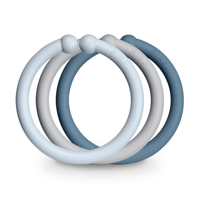BIBS gredzeni (Loops Baby Blue / Cloud / Petrol)