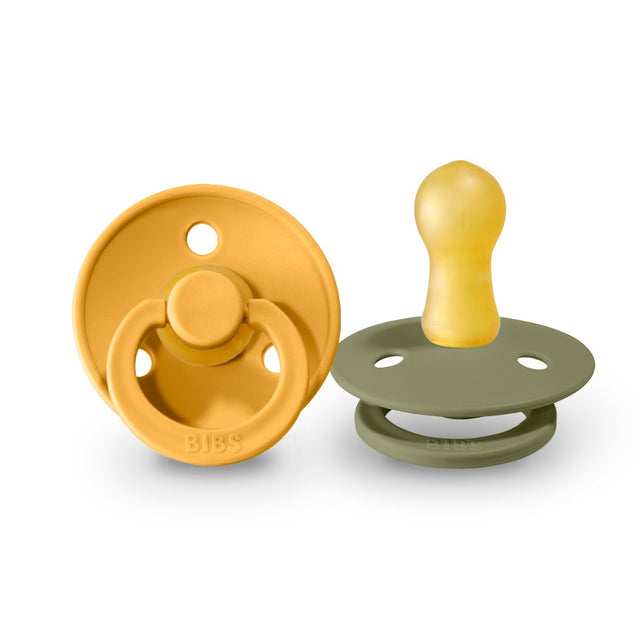 BIBS čiulptukų rinkinys 1 dydis (0 - 6 mėn.) Honey Bee / Olive (4927872630866)