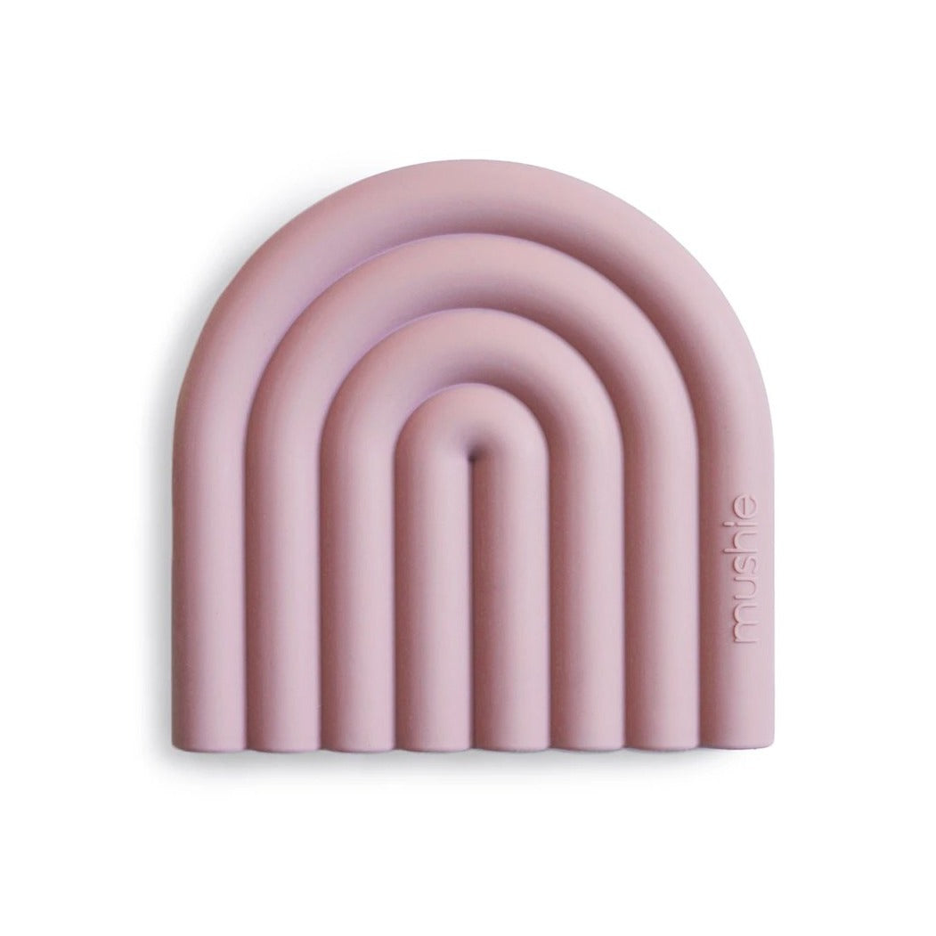 Mushie košļājama rozā varavīksne (Mauve)