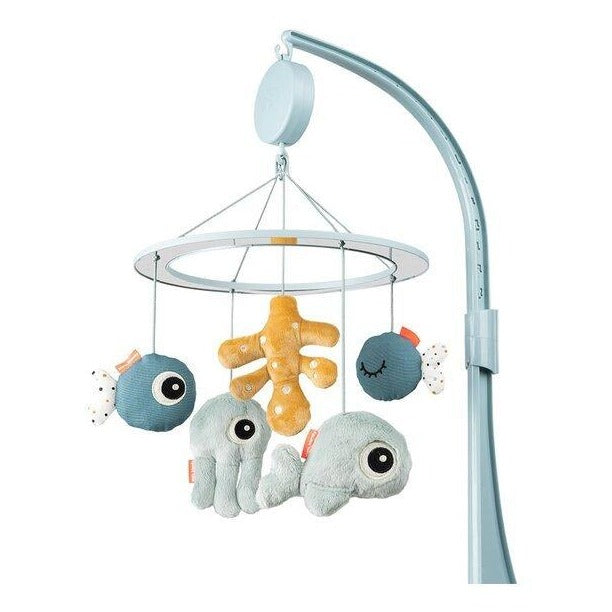 Deer mūzikas karuselis ar spoguli "Jūras draugi" (zils)