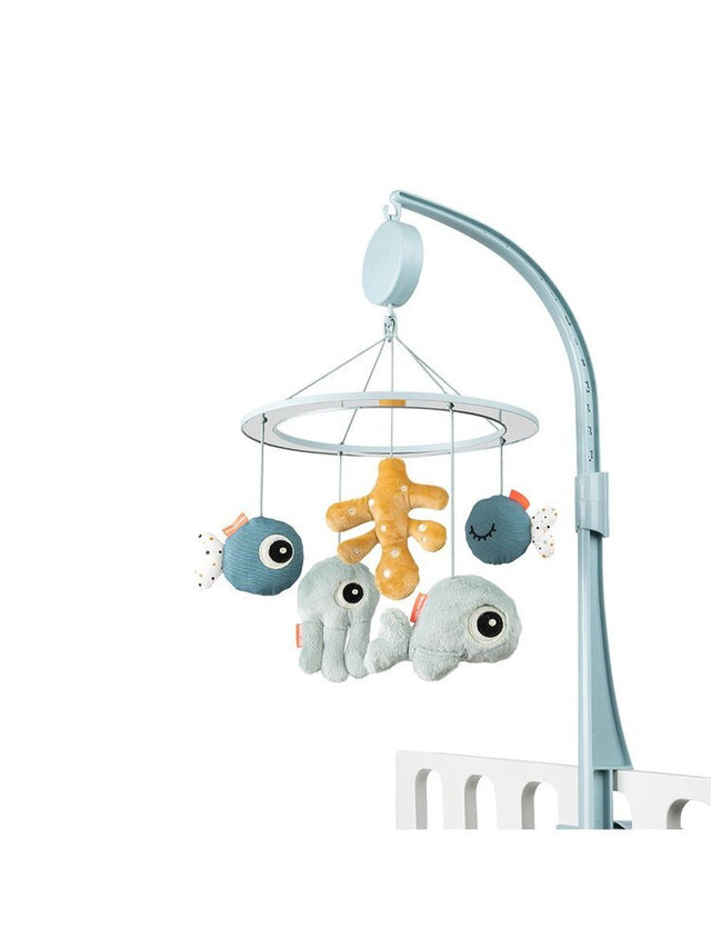 Deer mūzikas karuselis ar spoguli "Jūras draugi" (zils)