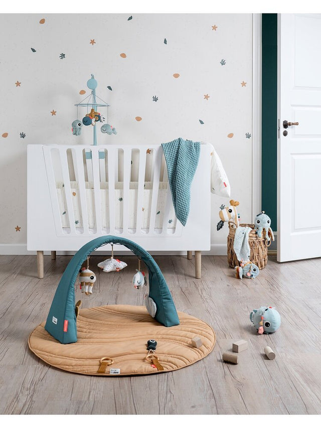 Deer mūzikas karuselis ar spoguli "Jūras draugi" (zils)