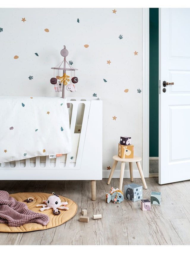 Deer muzikālais karuselis ar spoguli "Jūras draugi" (pulveris)