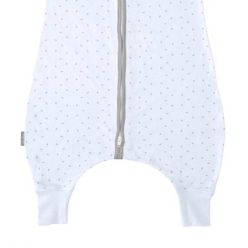 Natulino LITTLE WALKERS trīsslāņu guļammaiss mazuļiem White Little Grey Leaves & Warm Grey