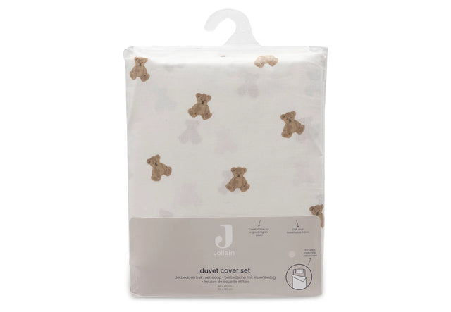 Jollein vaikiškos patalynės komplektas Mini Teddy Bear 100x140 cm