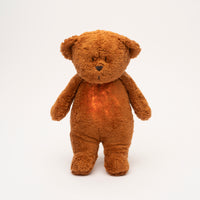 Naujasis Moonie 2.0 migdukas Organic Humming Bear - Caramel su garso įrašymo funkcija