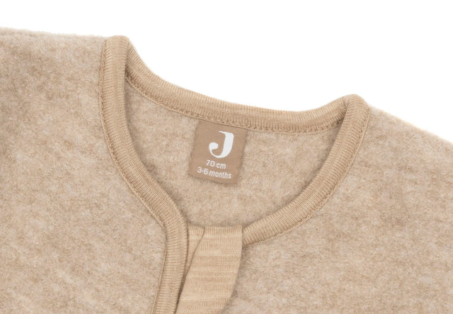 Jollein merino vilnos miegmaišis su nusegamomis rankovėmis Natural, TOG 2.0–2.5