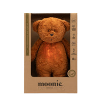 Naujasis Moonie 2.0 migdukas Organic Humming Bear - Caramel su garso įrašymo funkcija