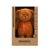 Naujasis Moonie 2.0 migdukas Organic Humming Bear - Caramel su garso įrašymo funkcija