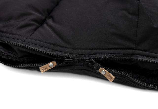 Jollein vokelis vežimėliui Puffed Black, 110×52 cm