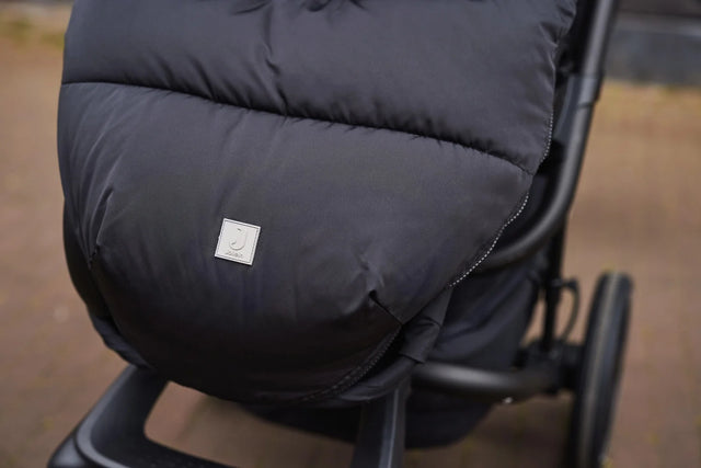 Jollein vokelis vežimėliui Puffed Black, 110×52 cm