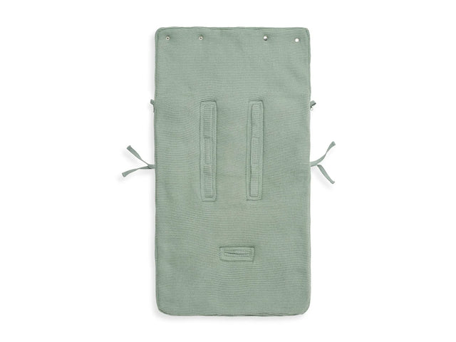 Jollein šiltas vokelis autokėdutei 0+ ir vežimėliui Basic Knit Forest Green