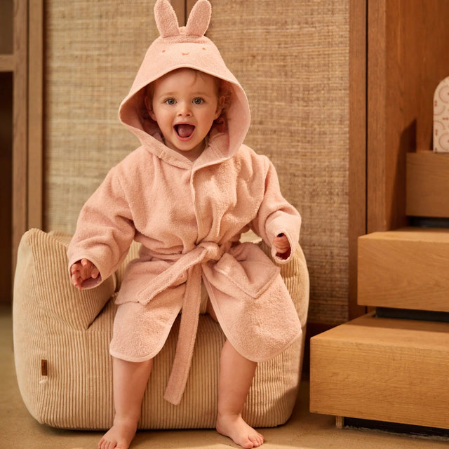 Jollein vaikiškas chalatas Miffy Silk Rose, 1–2 m.