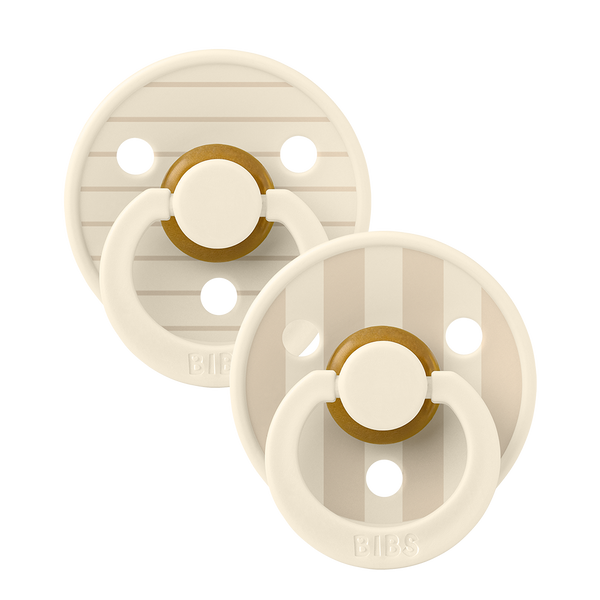 BIBS Studio Collection knupīša komplekts 2. izmērs (6 - 18 mēneši) Pin Ivory Vanilla Mix 